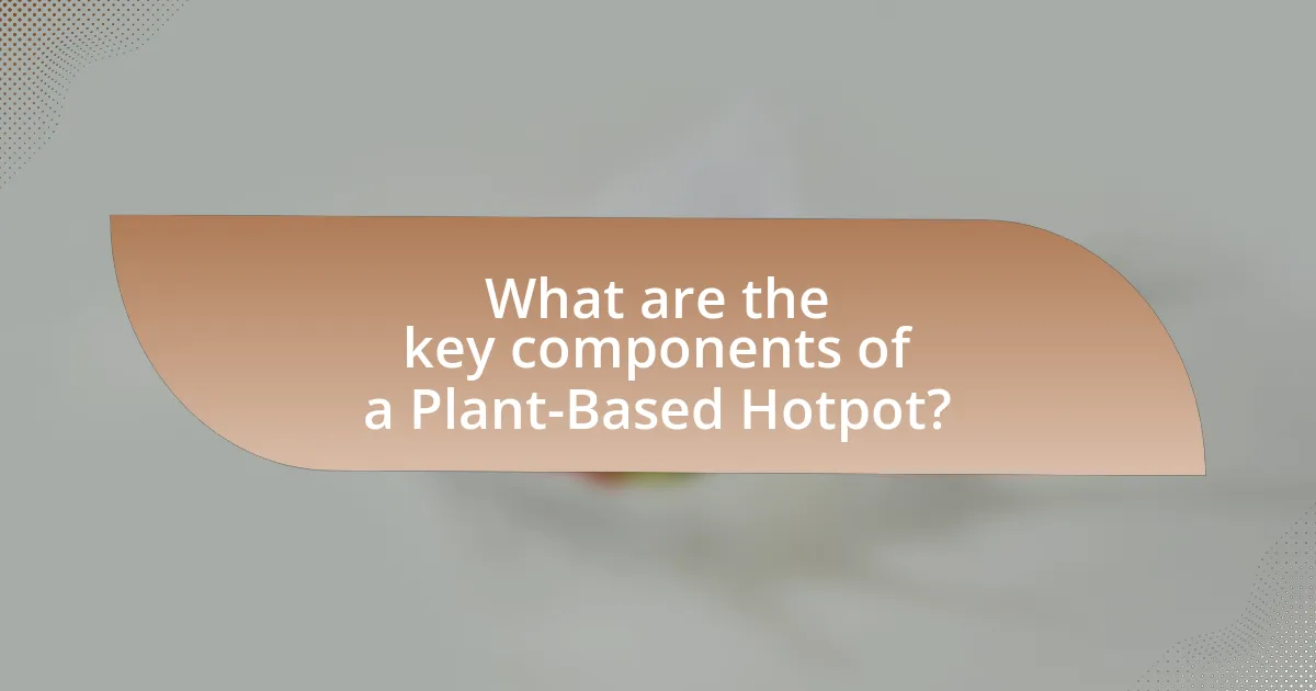 What are the key components of a Plant-Based Hotpot?